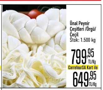 Ünal Peynir Çeşitleri Örgü/Çeçil 1.5 Kg