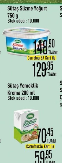 Sütaş Süzme Yoğurt 750G