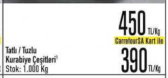 Tatlı / Tuzlu Kurabiye Çeşitleri 1Kg