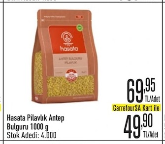 Hasata Pilavlık Antep Bulguru 1000 G
