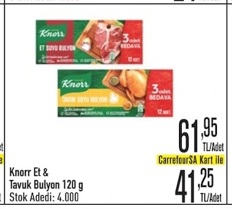 Knorr Et & Tavuk Bulyon 120 G