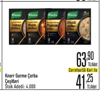 Knorr Gurme Çorba Çeşitleri 4 Lü Paket