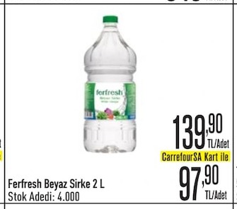 Ferfresh Beyaz Sirke 2 L