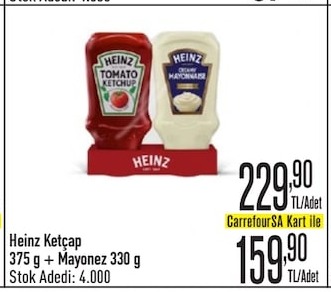 Heinz Ketçap 375G + Mayonez 330G