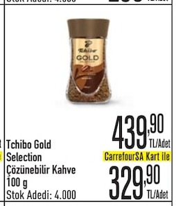 Tchibo Gold Selection Çözünebilir Kahve 100G