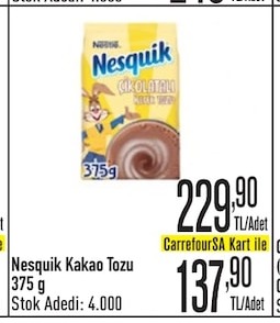 Nesquik Kakao Tozu 375G