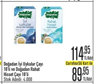 Doğadan İyi Uykular Çayı 18'Li Ve Doğadan Rahat Hisset Çayı 18'Li