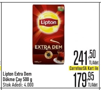 Lipton Extra Dem Dökme Çay 500 G