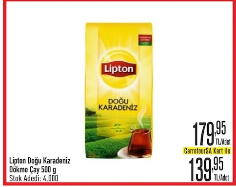 Lipton Doğu Karadeniz Dökme Çay 500 G
