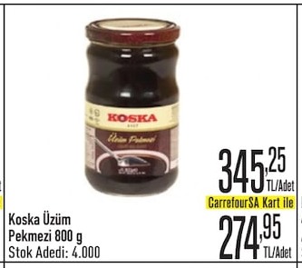 Koska Üzüm Pekmezi 800 G
