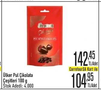 Ülker Pul Çikolata Çeşitleri 100G