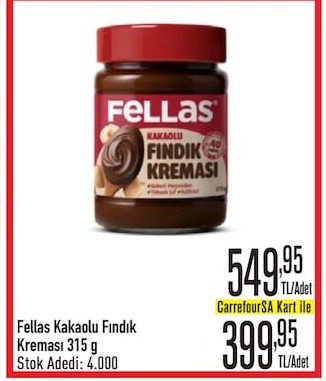 Fellas Kakaolu Findik Kremasi 315 G