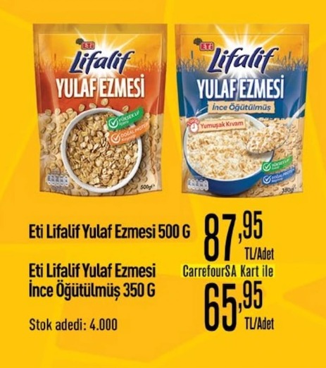 Eti Lifalif Yulaf Ezmesi 500 G