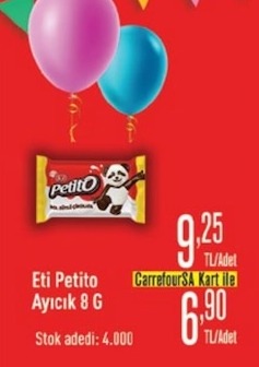 Eti Petito Ayıcık 8 G