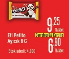 Eti Petito Ayıcık 8 G