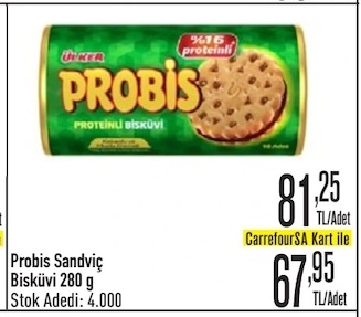 Probis Sandviç Bisküvi 280 G