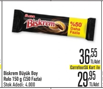 Biskrem Büyük Boy Rulo 150 G