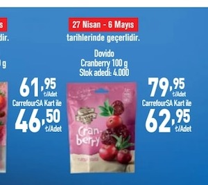 Dovido Cranberry 100 G