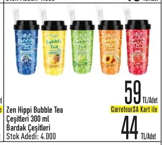 Zen Hiçpi Bubble Tea Çeşitleri 300 Ml Bardak Çeşitleri