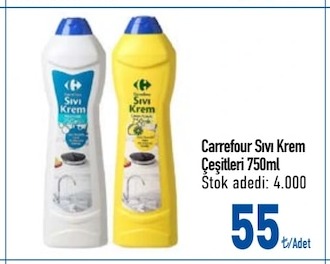 Carrefour Sıvı Krem Çeşitleri 750Ml