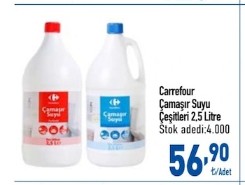 Carrefour Çamaşır Suyu Çeşitleri 2,5 Litre