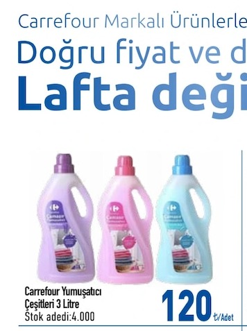 Carrefour Yumuşatıcı Çeşitleri 3 Litre