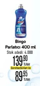 Bingo Parlatıcı 400 Ml