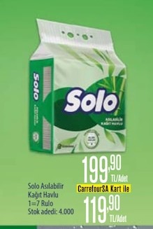 Solo Asılabilir Kağıt Havlu 7 Rulo