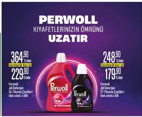 Perwoll Jel Deterjan 54 Yıkama Çeşitleri