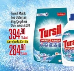 Tursil Matik Toz Deterjan 6Kg Çeşitleri