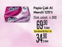 Papia Çek Al Mendil 125'Li