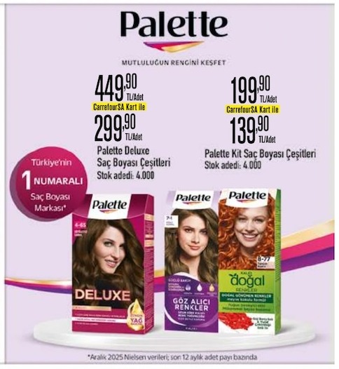 Palette Deluxe Saç Boyası Çeşitleri