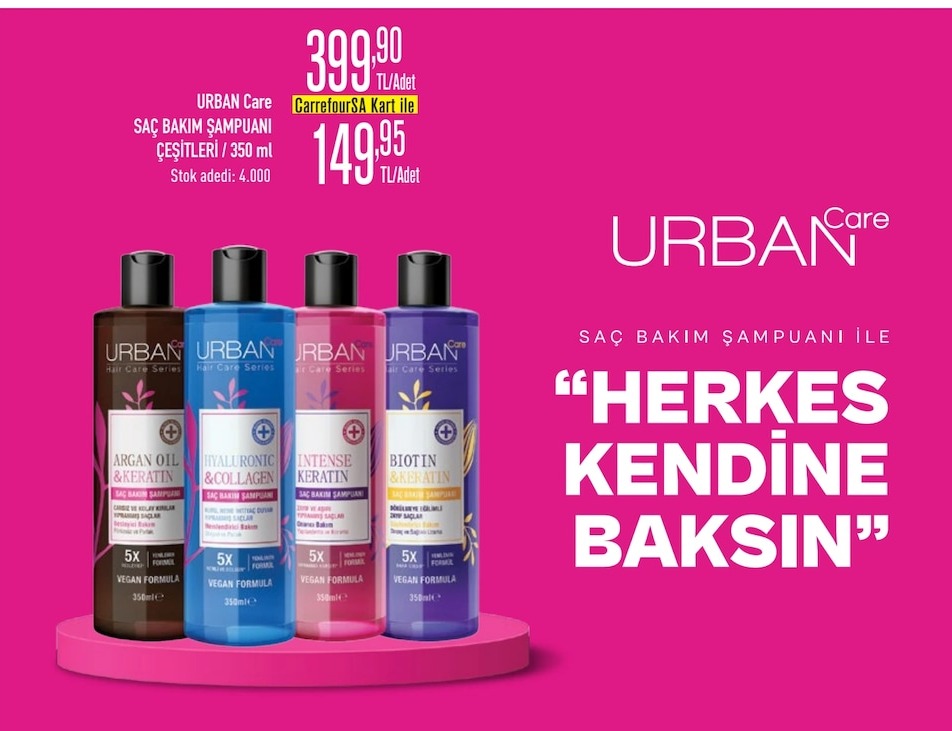 Urban Care Saç Bakım Şampuanı Çeşitleri 350 Ml