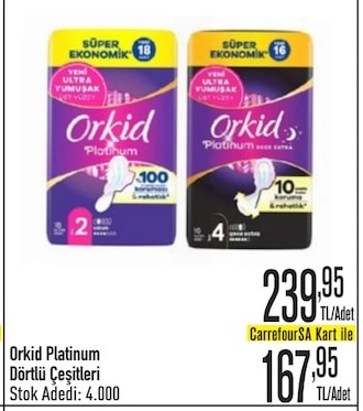 Orkid Platinum Dörtlü Çeşitleri