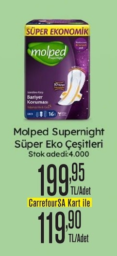 Molped Supernight Süper Eko Çeşitleri 16Lı