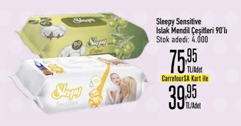 Sleepy Sensitive Islak Mendil Çeşitleri 90'Lı