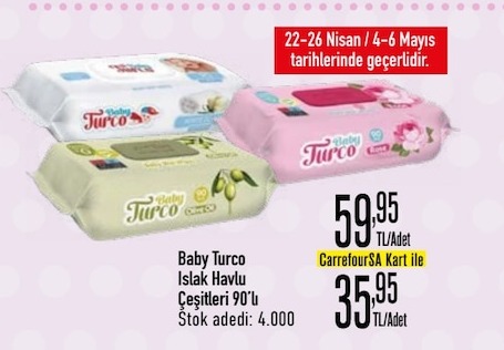 Baby Turco Islak Havlu Çeşitleri 90'Lı