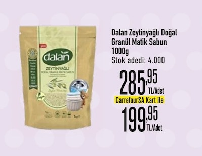 Dalan Zeytinyağlı Doğal Granül Matik Sabun 1000G