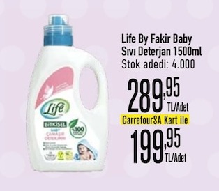 Life By Fakir Baby Sıvı Deterjan 1500Ml