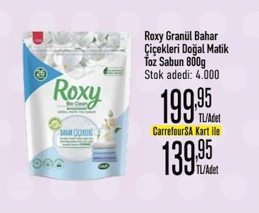 Roxy Granül Bahar Çiçekleri Doğal Matik Toz Sabun 800G