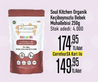 Soul Kitchen Organik Keçiboynuzlu Bebek Muhallebisi 250G