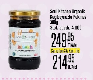 Soul Kitchen Organik Keçiboynuzlu Pekmez 380G