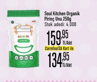 Soul Kitchen Organik Pirinç Unu 250G