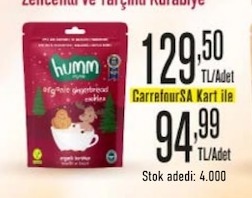 Humm Organik Zencefilli Ve Tarçınlı Kurabiye 100G
