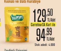 Humm Organik Kurabiye Zencefilli Ve Ballı 100G