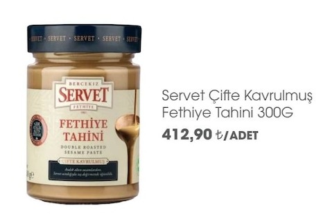 Servet Çifte Kavrulmuş Fethiye Tahini 300G