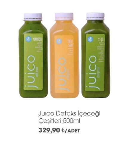 Juico Detoks İçeceği Çeşitleri 500Ml