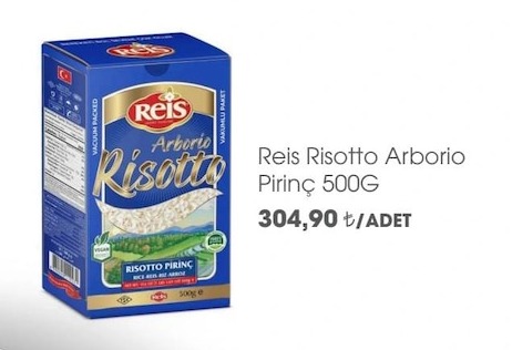 Reis Risotto Arborio Pirinç 500G