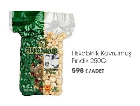 Fiskobirlik Kavrulmus Findik 250G