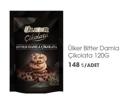 Ulker Bitter Damla Cikolata 120G